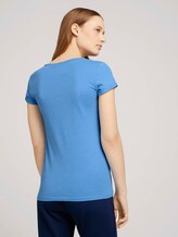 T_Shirt aus Bio-Baumwolle - Frauen - fresh mid blue T_Shirt aus Bio-Baumwolle - Frauen - fresh mid blue - 2 - TOM TAILOR Denim