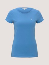 T_Shirt aus Bio-Baumwolle - Frauen - fresh mid blue T_Shirt aus Bio-Baumwolle - Frauen - fresh mid blue - 7 - TOM TAILOR Denim
