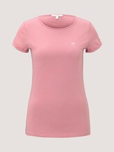 T_Shirt aus Bio-Baumwolle - Frauen - cozy rose T_Shirt aus Bio-Baumwolle - Frauen - cozy rose - 7 - TOM TAILOR Denim