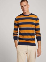 Gestreepte trui - Mannen - beige navy block stripe Gestreepte trui - Mannen - beige navy block stripe - 5 - TOM TAILOR