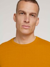 Gestructureerde trui van biologisch katoen - Mannen - Flame Brown Gestructureerde trui van biologisch katoen - Mannen - Flame Brown - 9 - TOM TAILOR