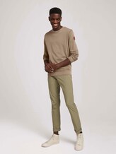 Knitted sweater with a textured pattern - Men - Beach Sand Knitted sweater with a textured pattern - Men - Beach Sand - 3 - TOM TAILOR