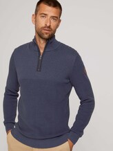 Troyer Pullover - Männer - Sky Captain Blue Troyer Pullover - Männer - Sky Captain Blue - 5 - TOM TAILOR