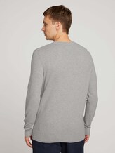 Pullover mit Bio-Baumwolle - Männer - Light Soft Grey Melange Pullover mit Bio-Baumwolle - Männer - Light Soft Grey Melange - 2 - TOM TAILOR