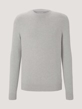 Pullover mit Bio-Baumwolle - Männer - Light Soft Grey Melange Pullover mit Bio-Baumwolle - Männer - Light Soft Grey Melange - 7 - TOM TAILOR