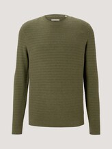 Pullover mit Bio-Baumwolle - Männer - bleak green melange Pullover mit Bio-Baumwolle - Männer - bleak green melange - 7 - TOM TAILOR