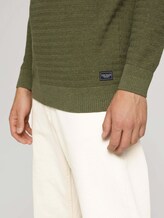 Pullover mit Bio-Baumwolle - Männer - bleak green melange Pullover mit Bio-Baumwolle - Männer - bleak green melange - 9 - TOM TAILOR
