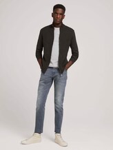 gestructureerde jas van biologisch katoen - Mannen - Black Grey Melange gestructureerde jas van biologisch katoen - Mannen - Black Grey Melange - 3 - TOM TAILOR