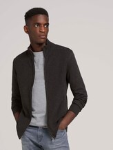 gestructureerde jas van biologisch katoen - Mannen - Black Grey Melange gestructureerde jas van biologisch katoen - Mannen - Black Grey Melange - 5 - TOM TAILOR