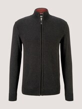 gestructureerde jas van biologisch katoen - Mannen - Black Grey Melange gestructureerde jas van biologisch katoen - Mannen - Black Grey Melange - 7 - TOM TAILOR