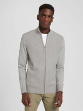 Strukturierte Jacke mit Bio-Baumwolle - Männer - Light Soft Grey Melange Strukturierte Jacke mit Bio-Baumwolle - Männer - Light Soft Grey Melange - 1 - TOM TAILOR