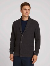 Jacket with LENZING ™ ECOVERO ™ - Men - Black Grey Melange Jacket with LENZING ™ ECOVERO ™ - Men - Black Grey Melange - 1 - TOM TAILOR