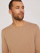 gemêleerde gebreide trui - Mannen - havana brown melange gemêleerde gebreide trui - Mannen - havana brown melange - 9 - TOM TAILOR