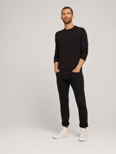 Mottled knit sweater - Men - Black Mottled knit sweater - Men - Black - 3 - TOM TAILOR