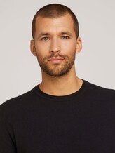 Mottled knit sweater - Men - Black Mottled knit sweater - Men - Black - 9 - TOM TAILOR