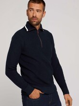 Pullover mit recyceltem Polyester - Männer - Sky Captain Blue Pullover mit recyceltem Polyester - Männer - Sky Captain Blue - 5 - TOM TAILOR