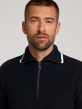Pullover mit recyceltem Polyester - Männer - Sky Captain Blue Pullover mit recyceltem Polyester - Männer - Sky Captain Blue - 9 - TOM TAILOR