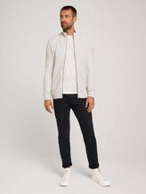 Strickjacke mit recyceltem Polyester - Männer - Light Medium Grey Melange Strickjacke mit recyceltem Polyester - Männer - Light Medium Grey Melange - 3 - TOM TAILOR