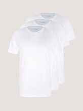 Basic T-Shirt im Dreierpack - Männer - White Basic T-Shirt im Dreierpack - Männer - White - 7 - TOM TAILOR Denim
