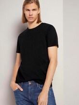 Basic T-Shirt im Dreierpack - Männer - Black Basic T-Shirt im Dreierpack - Männer - Black - 5 - TOM TAILOR Denim