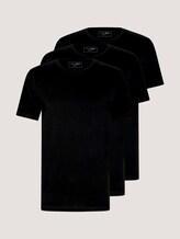 Basic T-Shirt im Dreierpack - Männer - Black Basic T-Shirt im Dreierpack - Männer - Black - 7 - TOM TAILOR Denim