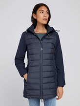 Long softshell quilted jacket - Women - Sky Captain Blue Long softshell quilted jacket - Women - Sky Captain Blue - 1 - TOM TAILOR