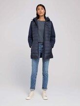 Long softshell quilted jacket - Women - Sky Captain Blue Long softshell quilted jacket - Women - Sky Captain Blue - 3 - TOM TAILOR