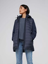 Long softshell quilted jacket - Women - Sky Captain Blue Long softshell quilted jacket - Women - Sky Captain Blue - 5 - TOM TAILOR