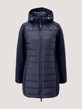Long softshell quilted jacket - Women - Sky Captain Blue Long softshell quilted jacket - Women - Sky Captain Blue - 7 - TOM TAILOR