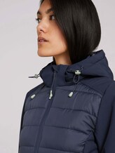 Long softshell quilted jacket - Women - Sky Captain Blue Long softshell quilted jacket - Women - Sky Captain Blue - 9 - TOM TAILOR
