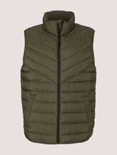 Gesteppte Weste mit recyceltem Polyamid - Männer - Woodland Green Gesteppte Weste mit recyceltem Polyamid - Männer - Woodland Green - 7 - TOM TAILOR Denim