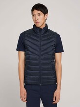 Gesteppte Weste mit recyceltem Polyamid - Männer - Sky Captain Blue Gesteppte Weste mit recyceltem Polyamid - Männer - Sky Captain Blue - 1 - TOM TAILOR Denim