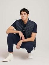 Gesteppte Weste mit recyceltem Polyamid - Männer - Sky Captain Blue Gesteppte Weste mit recyceltem Polyamid - Männer - Sky Captain Blue - 3 - TOM TAILOR Denim