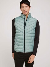 Gesteppte Weste mit recyceltem Polyamid - Männer - white moss Gesteppte Weste mit recyceltem Polyamid - Männer - white moss - 5 - TOM TAILOR Denim