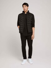 Gesteppte Weste mit recyceltem Polyamid - Männer - Black Gesteppte Weste mit recyceltem Polyamid - Männer - Black - 3 - TOM TAILOR Denim