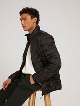 Lightweight quilted jacket with recycled polyamide - Men - Black Lightweight quilted jacket with recycled polyamide - Men - Black - 5 - TOM TAILOR Denim