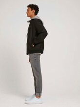 leather jacket with a hood - Men - Black leather jacket with a hood - Men - Black - 3 - TOM TAILOR Denim