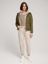 Lightweight Steppjacke mit Kapuze - Frauen - deep olive green Lightweight Steppjacke mit Kapuze - Frauen - deep olive green - 3 - TOM TAILOR Denim
