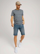 gestreiftes T-Shirt - Männer - green multi fine stripe gestreiftes T-Shirt - Männer - green multi fine stripe - 3 - TOM TAILOR