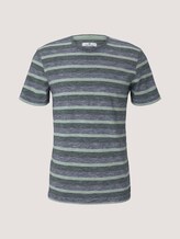 gestreiftes T-Shirt - Männer - green multi fine stripe gestreiftes T-Shirt - Männer - green multi fine stripe - 7 - TOM TAILOR