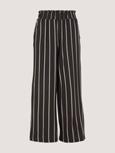 Pleated culotte trousers - Women - black beige vertical stripe Pleated culotte trousers - Women - black beige vertical stripe - 7 - TOM TAILOR Denim