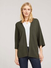 Cardigan mit weiten Ärmeln - Frauen - Grape Leaf Green Cardigan mit weiten Ärmeln - Frauen - Grape Leaf Green - 1 - TOM TAILOR