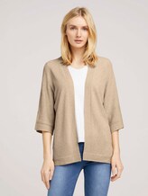 Cardigan mit weiten Ärmeln - Frauen - desert linen Cardigan mit weiten Ärmeln - Frauen - desert linen - 1 - TOM TAILOR