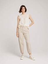 Ruffled top with flounces - Women - soft creme beige Ruffled top with flounces - Women - soft creme beige - 3 - TOM TAILOR Denim