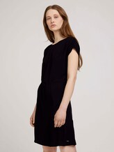 Minikleid mit LENZING™ ECOVERO™ - Frauen - deep black Minikleid mit LENZING™ ECOVERO™ - Frauen - deep black - 1 - TOM TAILOR Denim