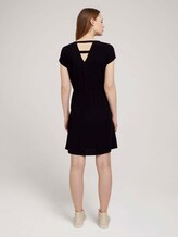 Minikleid mit LENZING™ ECOVERO™ - Frauen - deep black Minikleid mit LENZING™ ECOVERO™ - Frauen - deep black - 2 - TOM TAILOR Denim