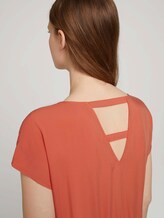 Minikleid mit LENZING™ ECOVERO™ - Frauen - sundown coral Minikleid mit LENZING™ ECOVERO™ - Frauen - sundown coral - 9 - TOM TAILOR Denim