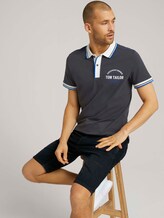 Poloshirt mit Print - Männer - Tarmac Grey Poloshirt mit Print - Männer - Tarmac Grey - 5 - TOM TAILOR