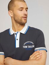 Poloshirt mit Print - Männer - Tarmac Grey Poloshirt mit Print - Männer - Tarmac Grey - 9 - TOM TAILOR