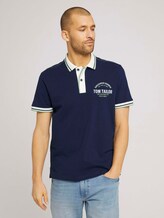Poloshirt mit Print - Männer - Sailor Blue Poloshirt mit Print - Männer - Sailor Blue - 1 - TOM TAILOR